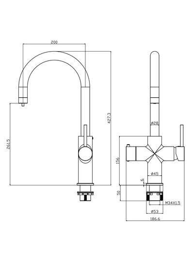 Система мгновенного кипячения воды с газацией и охлаждением 5в1 AQUAHOT ARTISAN MONTBLANC LG (светлое золото)