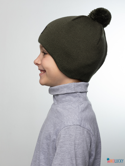 Шапка 24201-02 х/б подклад, темный хаки 54-56