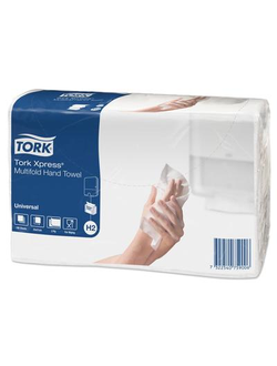 Полотенца бумажные листовые Tork Universal H2 Z-сложения 2-слойные 20 пачек по 190 листов (артикул производителя 471103)