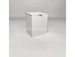 Коробка с откидной крышкой 88*88*107 мм БЕЛЫЙ