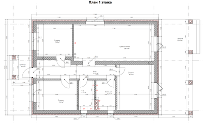 Одноэтажный дом с тремя спальнями 90м² (S95)