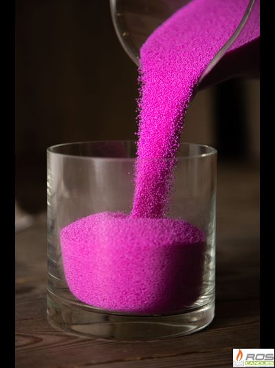 Насыпные свечи RosCandles розовые &quot;Ярко-розовый&quot; - 1 кг, с отдушкой &quot;Ванильная карамель&quot;