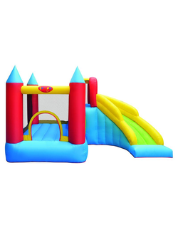 Батут надувной "Замок с горкой"