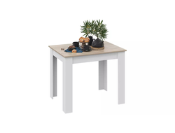 Стол обеденный Промо Тип 1 Белый/Дуб Сонома Светлый