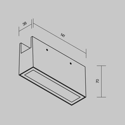Уличный трековый светильник Points Elasity IP 3000К 10Вт 45° черный, O-TR01-2-S-10WB3K, Maytoni