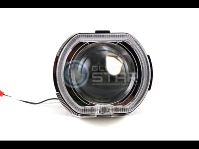 Бленда (маска) для линз 3.0 дюйма, F-Style с кольцом CREE (белый) 2 режима, 1шт