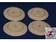 Набор из четырех тарелок 24 см (Песоченская фабрика 1926г)