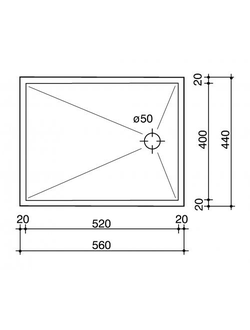 Мойка Reginox Ontario L 52x40 Flat lux