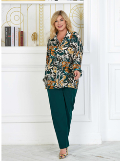 Рубашка Люси зелёный 54-64р