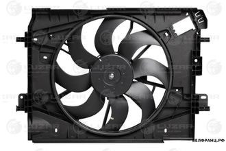 Вентилятор радиатора в сборе Renault Logan II / Arkana 19- / Vesta 15- LUZAR аналог 214814130R