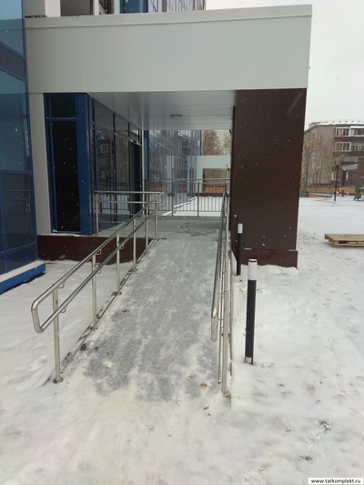 ограждение пандуса из нержавеющей стали