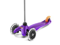 Самокат MINI MICRO СИРЕНЕВЫЙ LED СВЕТЯЩИЕСЯ КОЛЕСА