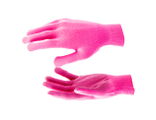 Перчатки Нейлон, ПВХ точка, 13 класс, цвет розовая фуксия, L Россия