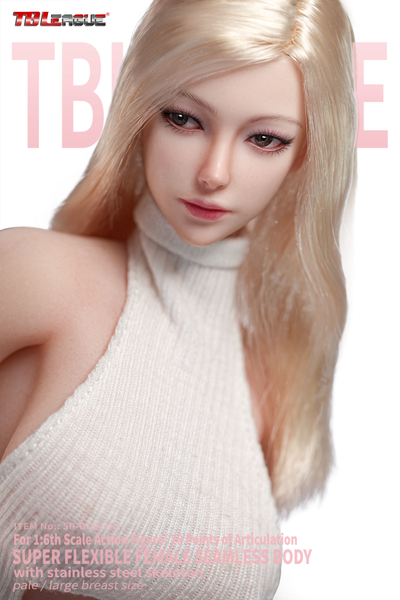 ПРЕДЗАКАЗ - Подвижное бесшовное женское тело с головой 1/6 All-New Platinum-Grade Silicone Female Body with Hand-Applied Eyelashes with Head Sculpt (SR-BD01H) - TBLeague ?ЦЕНА: 13300 РУБ.?