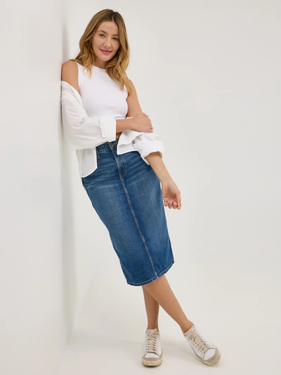 Юбка Lee® Legendary Back Slit Denim Skirt