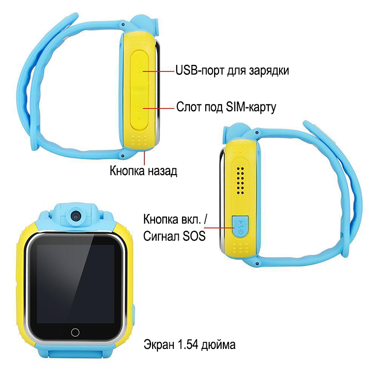 Умные часы и браслеты - Детские часы-телефон с GPS-трекером Smart Baby ...