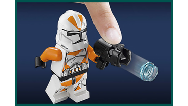 Новые Ручные Бластеы, которыми вооружены Минифигурки из Набора LEGO # 75036, имеют Механическую Функцию Стрельбы Зарядами.