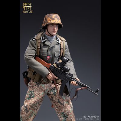 Немецкий солдат - Коллекционная ФИГУРКА 1/6 WWII German Waffen-SS Soldier (AL100044) - Alert Line