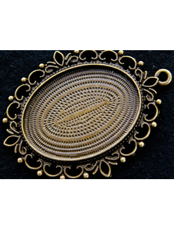 Основа, 39 мм, для кабошона 25 мм