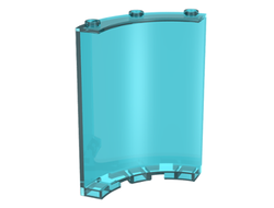 Cylinder Quarter 4 x 4 x 6, Trans-Light Blue (30562 / 4283912 / 6252048)