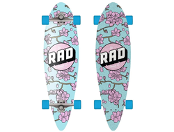 Купить лонгборд RAD CHERRY BLOSSOM PINTAIL MINI (BLUE/PINK) в Иркутске