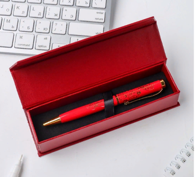 Ручка в футляре "Поздравляю" металлическая