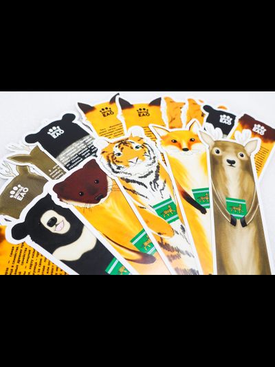 Набор сувенирных книжных закладок «Животные Еврейской автономной области»