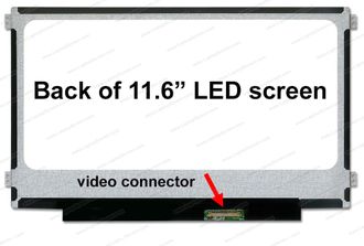 Светодиодная LED LCD матрица (экран) ЖК-панель для ноутбука 30 pin 11.6&quot; (1366x768) HD M116NWR1 R3