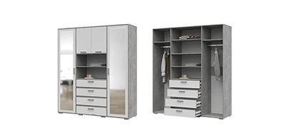 Спальня ДЕНВЕР - ШК 02 Шкаф с зеркалом