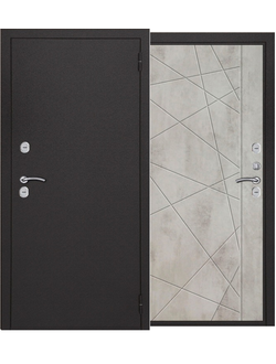 ХЬЮСТОН (ТЕРМО) Букле Тёмно-серый/Бетон светлый