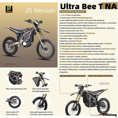 Электробайк Sur Ron Ultra Bee 2025 Black