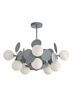 074160-10 16 (16) Подвес Матиас серый G9 10*5W (Led лампы в комплекте, 4000K)