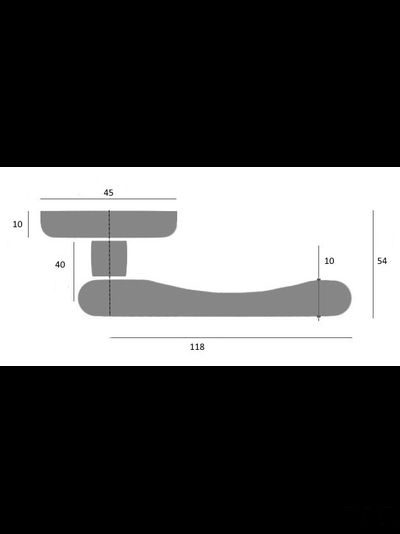 Дверная ручка на квадратном основании Fratelli Cattini &quot;BOOM&quot; 8-MT тортора