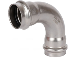 Угольник 90° ROMMER ВПр-ВПр, 28, из нержавеющей стали прессовой