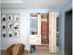 Прихожая Дарина 1,5 м (1500х380х2180) Дуб Сокраменто