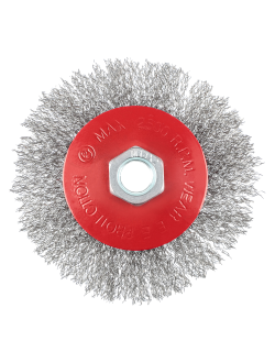 ЕРМАК Щетка металл. для УШМ 100мм/М14 (тарелка), 5 штук