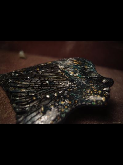 Фэнтези-брошь &quot;Русалка Угольного Моря&quot; (6 х 5 см)