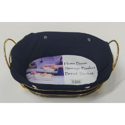 Корзина для хлеба золото овал