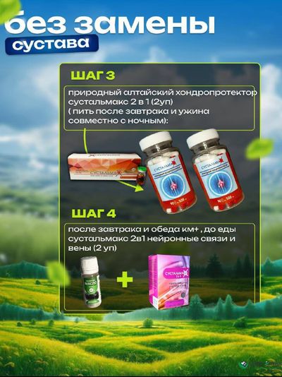 Сустальмакс 2в1, природный хондропротектор