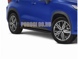 Пороги Black-Premium для Exeed LX (2022-...)