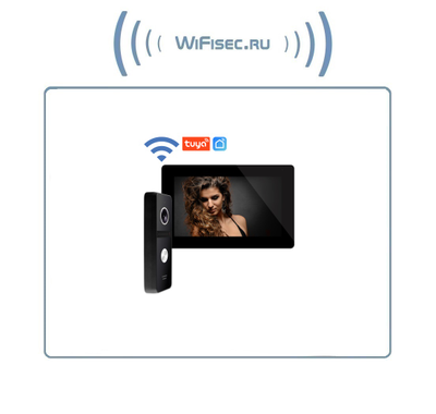 FREEDOM 7 FHD WIFI KIT - комплект из 7" сенсорного Full HD WIFI монитора и вызывной панели, с DVR (Tuya/Smart Life)