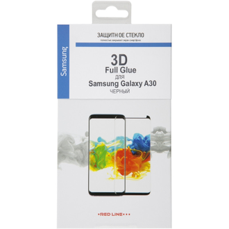Защитное стекло Samsung Galaxy A30, 3D, FS FG, Red Line, УТ000017412