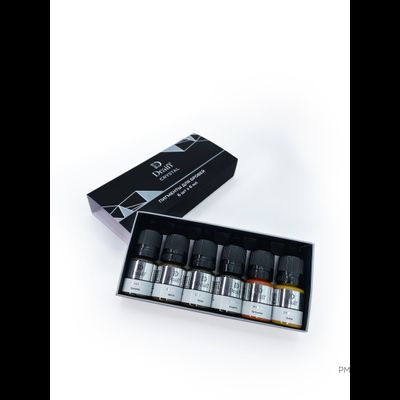 Минисет ПИГМЕНТЫ ДЛЯ БРОВЕЙ Draiff SEASON 4 шт. по 6 мл.  - pm-shop24.ru