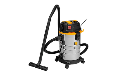 Пылесос строительный DENZEL RVC30, 1400 Вт, бак 30 л, шланг 3 м, розетка