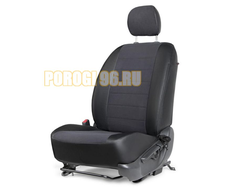 Чехлы Алькантара RIVAL задняя спинка 40/60, рисунок Строчка для Lada Granta седан, лифтбек кроме Drive Active и Club 2011-2018 2018-/Lada Kalina II Cross 2014-2018