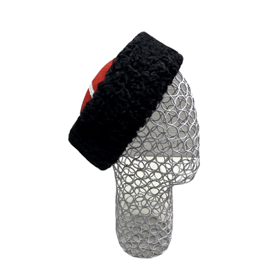 Кубанка из натурального черного каракуля 8см