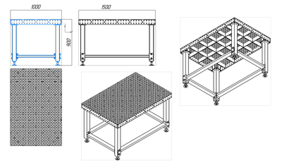 Стол сварочный 1000х1500 6мм