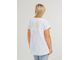 Стильная блуза с долей льна НВ 1261 белый. Размеры: с 52 по 64.