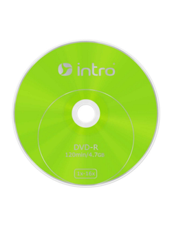 Носители информации DVD-R, 16x, Intro, Shrink/50, Б0016858