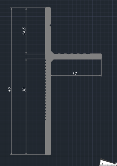 ТЕНЕВОЙ ПЛИНТУС PRO DESIGN PANEL - БЕЛЫЙ МУАР